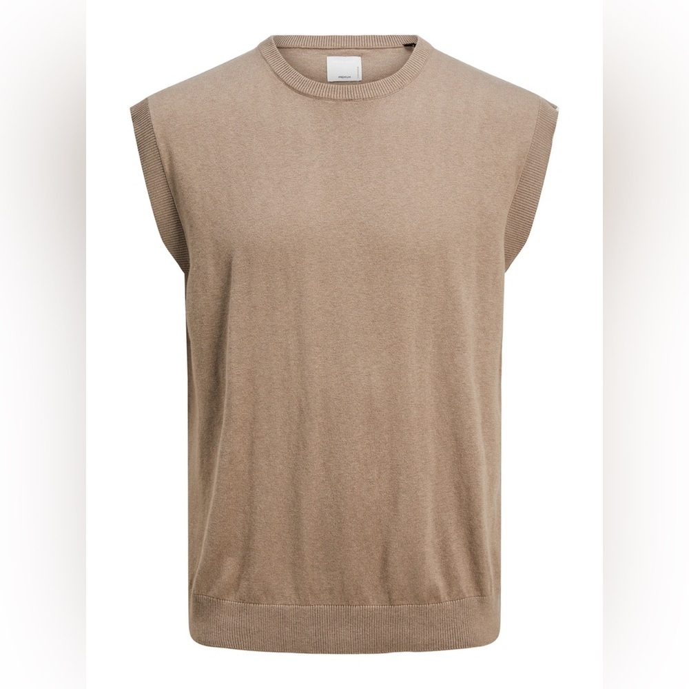 JACK & JONES | Plain light Knitted Vest | size Large - Picture 5 of 13